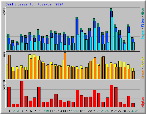 Daily usage for November 2024