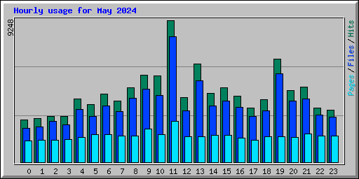 Hourly usage for May 2024